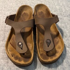 Birkenstock Dark Brown Thong Sandals